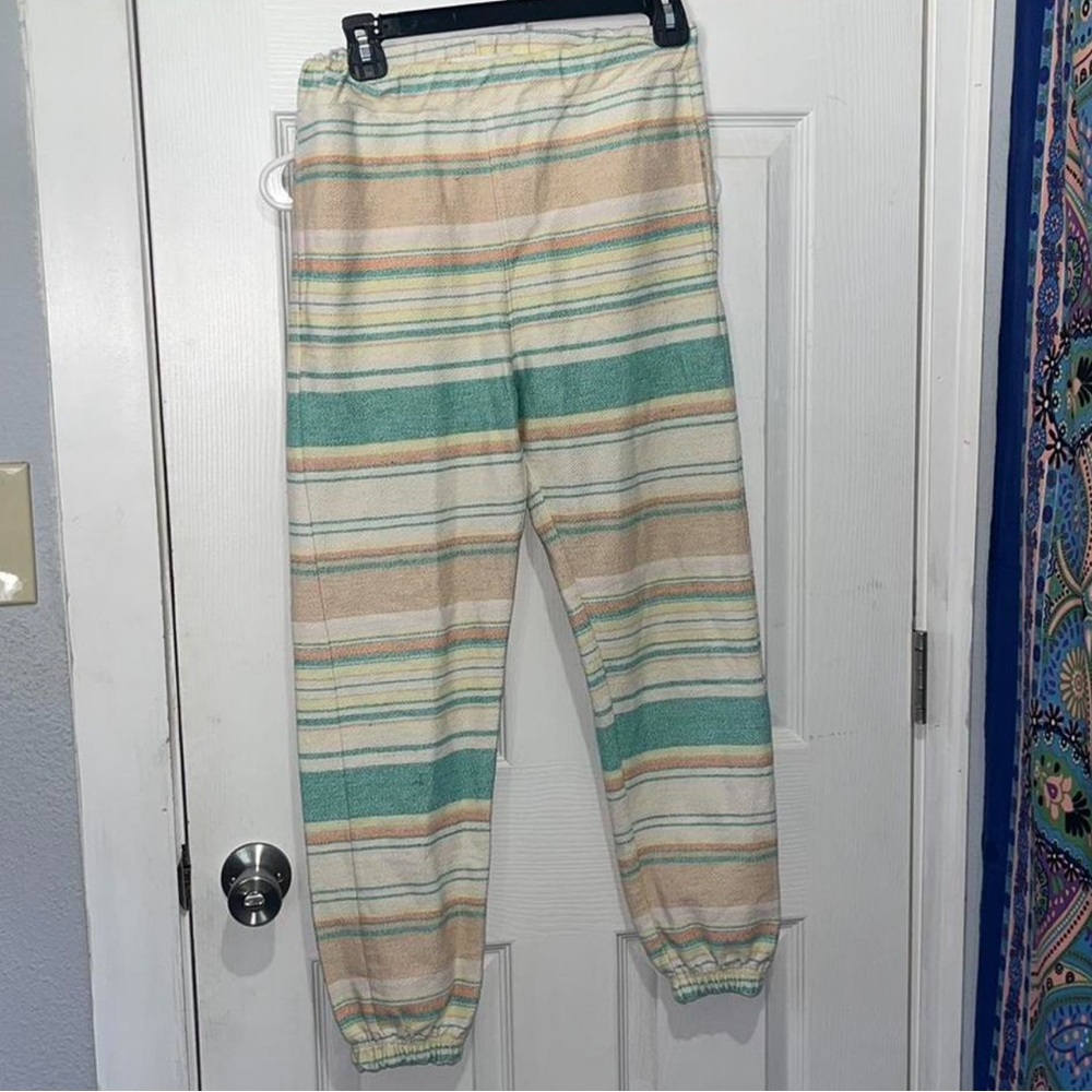 Striped Joggers in Pastel Colors